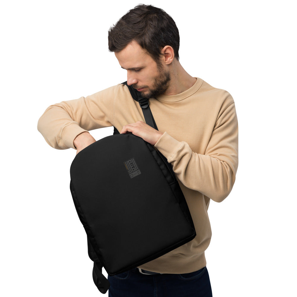 Black on hotsell black backpack